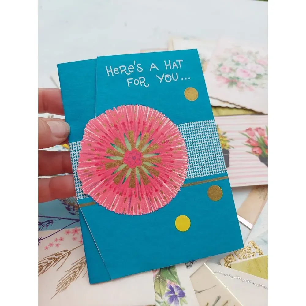 52 Vintage Ephemera Greeting Cards Grannycore Floral Lot Junk Journal Crafts